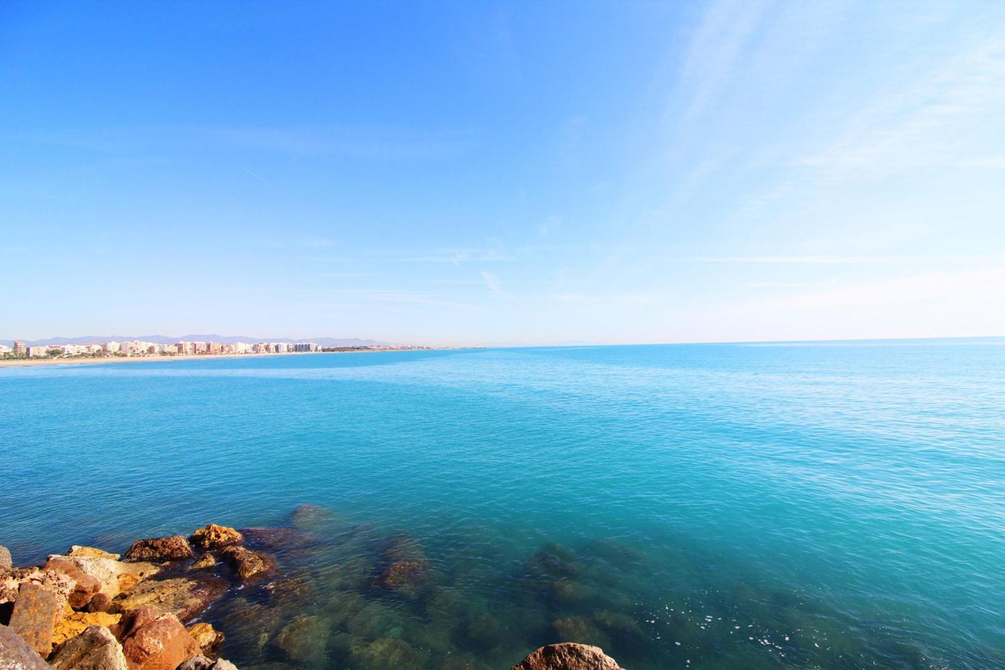 Global Properties, Apartamento Con Terraza E Increibles Vistas Al Mar Puerto de Sagunto Bagian luar foto