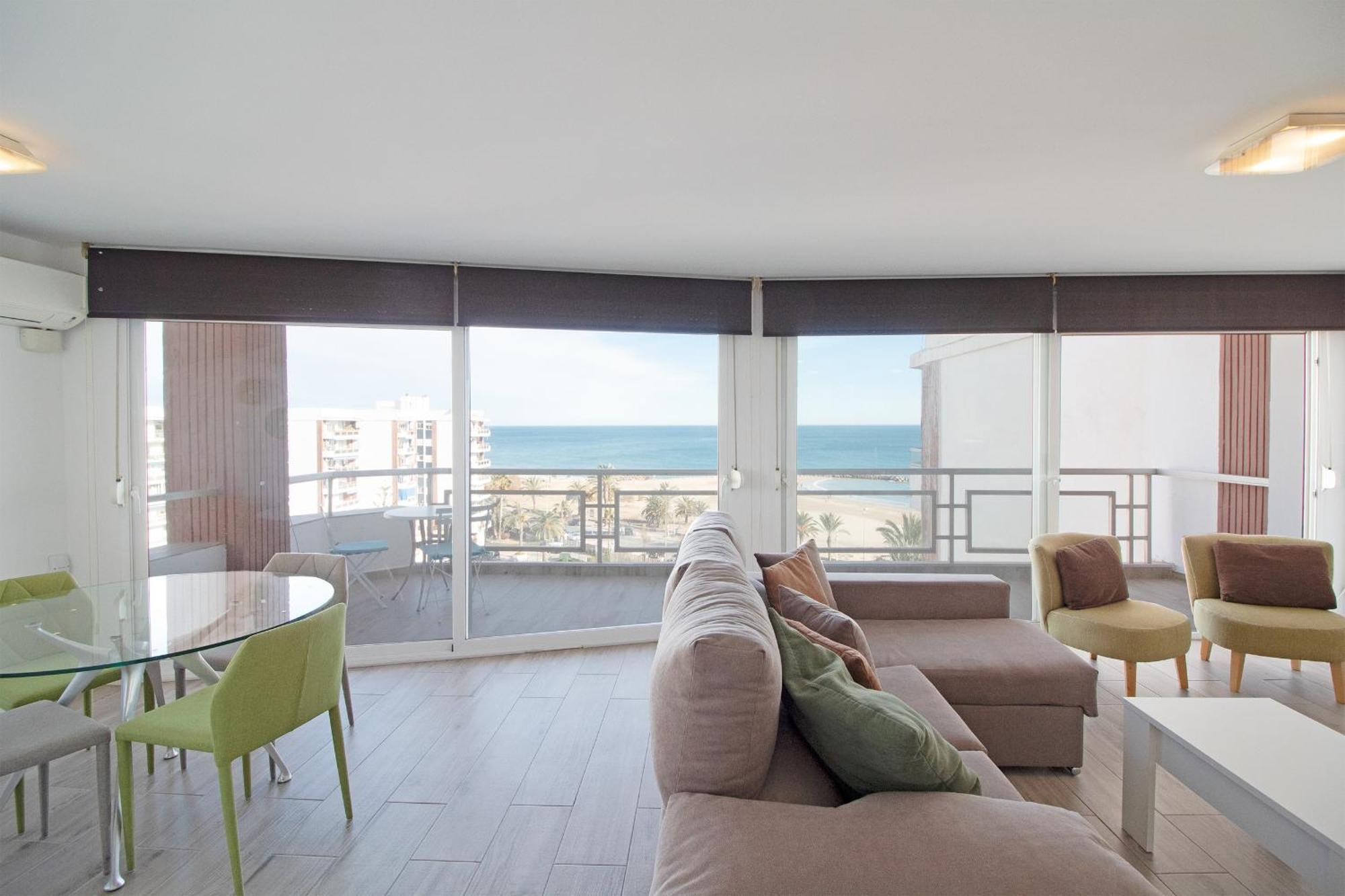 Global Properties, Apartamento Con Terraza E Increibles Vistas Al Mar Puerto de Sagunto Bagian luar foto