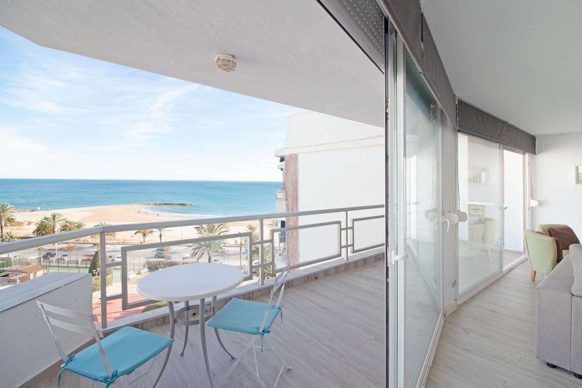 Global Properties, Apartamento Con Terraza E Increibles Vistas Al Mar Puerto de Sagunto Bagian luar foto